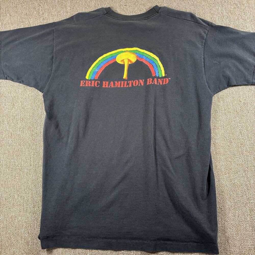 Vintage Eric Hamilton Men’s Concert T-shirt Black XL Si Gel Stitch